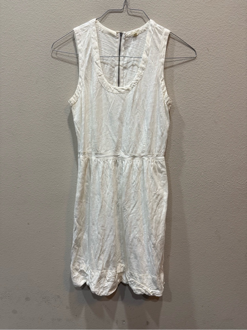 J. Crew White Eyelet Tank Top Dress - Picture 1 of 8